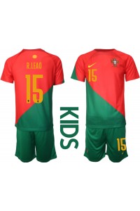 Portugal Rafael Leao #15 Babyklær Hjemme Fotballdrakt til barn VM 2022 Korte ermer (+ Korte bukser)